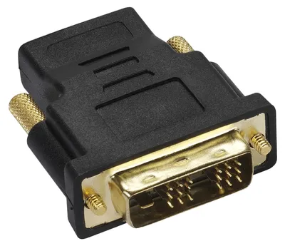 Produktbild von DVI-D-auf-HDMI-Adapter mit vergoldeten Anschlüssen