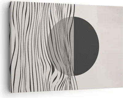 Produktbild von Bild auf Leinwand - Leinwandbild - Einteilig - Figuren Formen Geometrie - 70x50cm - Wand Bild - Wanddeko - Wandbilder - Leinwanddruck - Bilder - Wanddekoration - Leinwand bilder - AA70x50-4964
