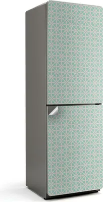 Produktbild von Abstraktes Geometriemuster – Kühlschrank Aufkleber – Klebefolie Kühlschrank – Kühlschrank Dekor – Kühlschrankfolie selbstklebend – Küchen Dekoration – 60x190 cm