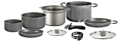 Produktbild von Camping Aluminium Kochtopfset 9+1 Ø22