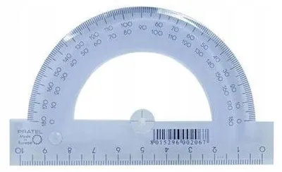 Produktbild von Pratel Schul-Winkelmesser 10 cm 180 Grad Transparent