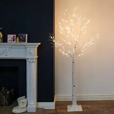 Immagine prodotto di Albero artificiale 180 cm con illuminazione a LED - Decorazione in betulla