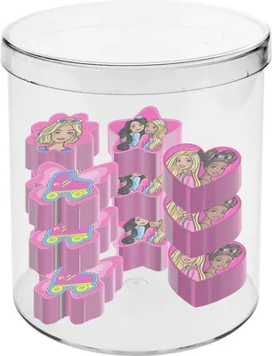 Image de Pack de 12 gommes Barbie