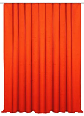 Produktbild von Vorhang orange Kräuselband 300x245 cm Seidenglanz halbtransparent Gardine extra breit