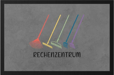 Produktbild von Rechenzentrum Fußmatte Hobby-Gärtner Pflanzen Garten Blumen Geschenkidee Besen Rechen