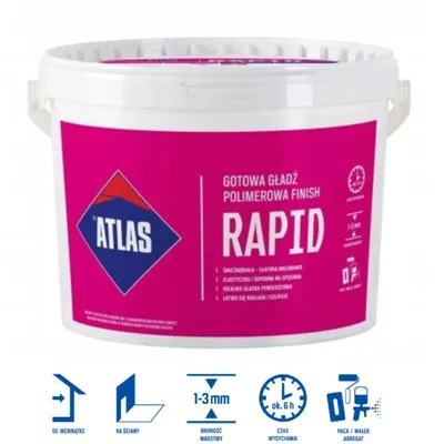 Produktbild von Atlas Gips Rapid Gebrauchstfertiger Polymer-Feinputz 25kg