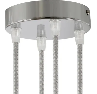 Produktbild von Creative Cables Krm574fcr Metall Zylindrische Lampen Deckenrosen-satz Durchsichtig Durchsichtig One Size