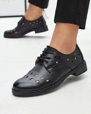 Produktbild von Durchbrochene Damen-Halbschuhe aus in Schwarz Selofso- Footwear, Größe 37