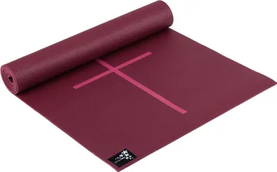 Produktbild von Yogistar Yogamatte Plus Alignment - rutschfest - bordeaux
