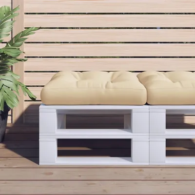 Produktbild von Design Palettenkissen Beige 50x50x12 cm Stoff, Klassische Sofas 2024 Neu