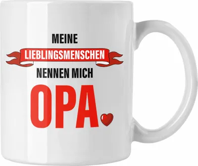 Produktbild von Trendation - Opa Geschenke Geschenk Tasse mit Spruch Opa Geschenkidee Nichte Enkel Vatertag Großvater (Weiß)