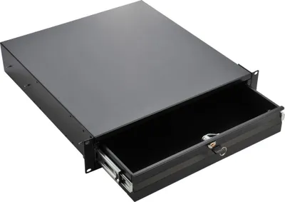 Image de Tiroir de rangement à clé pour rack 19'', Hauteur 2U