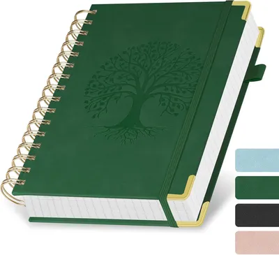 Productafbeelding van Notitieboekje A5 met spiraalbinding, 100 g/m² papier, geruit, geschikt voor school en planning