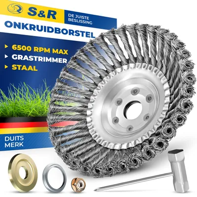 Productafbeelding van Staalborstel 150 mm, Onkruidborstel voor Grasmaaier en Bosmaaier