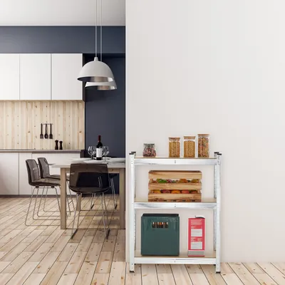 Produktbild von Relaxdays Schwerlastregal, 2er Set, 5 Ebenen, HBT 180x70x30 cm, bis 500 kg, Stahl, Lagerregal, Keller & Garage, silber