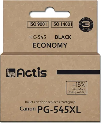 Produktbild von Actis KC-545 Tintenpatrone (Ersatz für Canon PG-545XL; Höchst; 15 ml; 207 Seiten; schwarz).