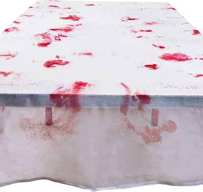 Produktbild von Blutige Tischdecke - Halloween Deko für Partytisch