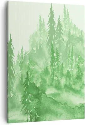 Produktbild von Bild auf Leinwand - Leinwandbild - Einteilig - Wald Baum Natur - 50x70cm - Wand Bild - Wanddeko - Wandbilder - Leinwanddruck - Kunstdruck - Wanddekoration - Leinwand bilder - Wandbild - PA50x70-4046