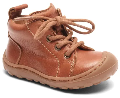 Produktbild von Bisgaard Gerle Lace Baby Leder-Lauflernschuhe zum Schnüren Braun (Cognac), 21291-999-66