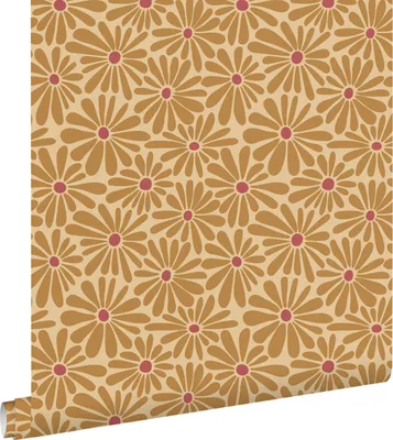 Obrázek produktu pro ESTAhome tapety sedmikrásky okrově žlutá a růžová 53 cm x 10,05 m