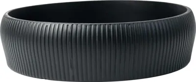 Produktbild von VIVANNO Pflanzschale Fiberglas ERYNA Schale, Tiefanthrazit matt - 30x8 cm