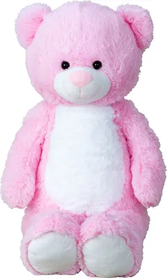 Produktbild von Riesen Teddybär Kuschelbär XXL 100 cm groß Rosa Plüschbär Kuscheltier samtig weich