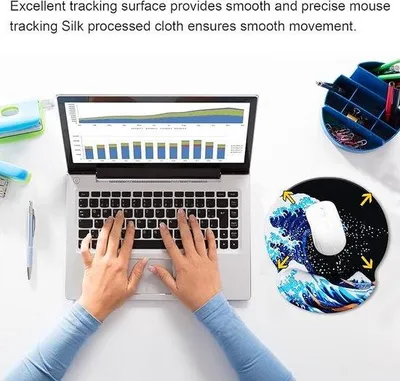 Produktbild von Famanu Mauspad mit Handballenauflage - Ergonomisch und rutschfest
