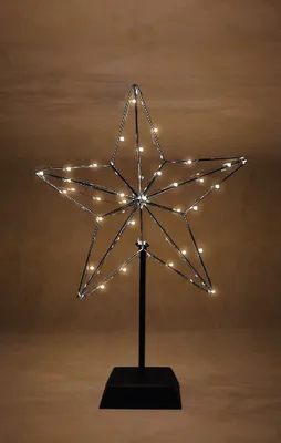 Produktbild von LED-Dekoleuchter "3D-Star", schwarz