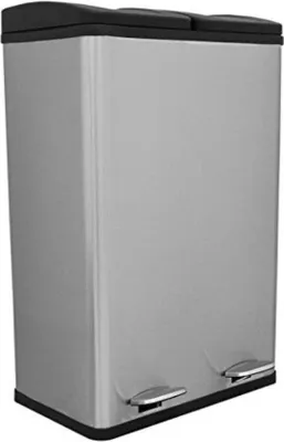 Productafbeelding van Afvalbak 60 liter - Met twee uitneembare compartimenten