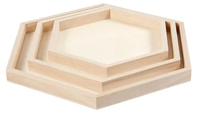 Immagine prodotto di Ciotole in legno Creative company, 3 set da 3