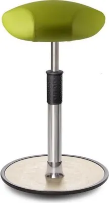 Produktbild von Sitz- Stehhocker Free Tall Triangel skai Kunstleder Hellgrün chrom /creme.