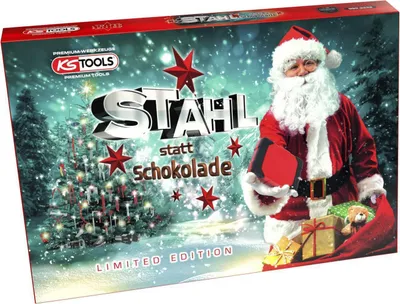 Zdjęcie produktu dla Kalendarz adwentowy KS Tools, zestaw bitów skrętnych 1/4", 42 szt., 999.2222