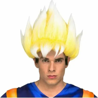 Produktbild von Mom Sayan Goku-mann-perücke Gelb  Gelb One Size