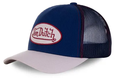 Produktbild von Von Dutch Originals Trucker Cap - COLOR Baseball Mesh blue/grey