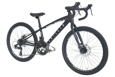 Produktbild von CHILLIZ Kinderrad Gravelbike 24 Zoll GL.10 schwarz-matt