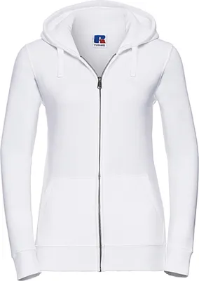 Produktbild von Russell R-266F-0 | Ladies Authentic Zipped Hood - Farbe: White - Größe: L
