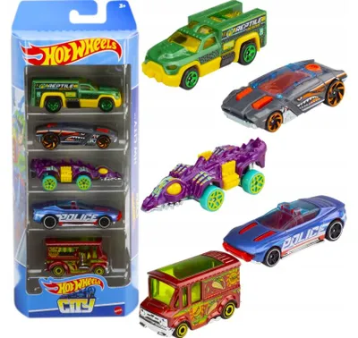 Produktbild von Hot Wheels HTV39 5er-Set Fahrzeuge Geschenk Spielzeug