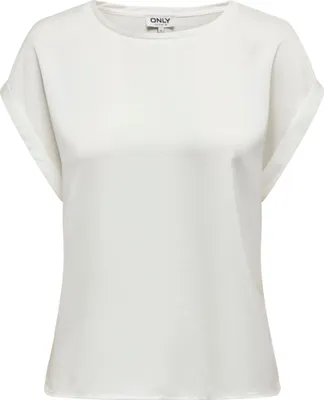 Produktbild von ONLY Glänzende Kurzarm Bluse Silky Shirts mit Seiden Optik Größe: M
