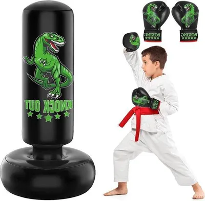 Obrázek produktu pro Černá sada boxovacího pytle pro děti