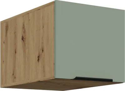 Produktbild von Hängeschrank mit Flügeltüren LUNARA – Breite 40 cm, grün/Eiche (handwerklich)