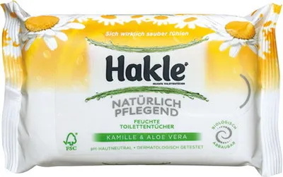 Produktbild von 1x Hakle Feucht Toilettentücher "Kamille/ Aloe Vera" Feuchttücher,