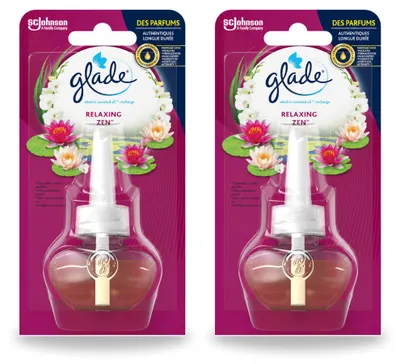 Obrázok produktu pre 2 kusy náplne do elektrického difuzóra Glade s vôňou Relaxing Zen – výhodný balík