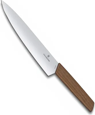Image de Victorinox Swiss Modern couteau à trancher extra large 20cm noyer cadeau.