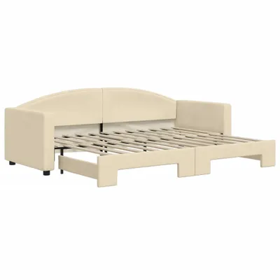 Obrázok produktu pre vidaXL Rozkladacia posteľ Cream 80x200 cm Látka