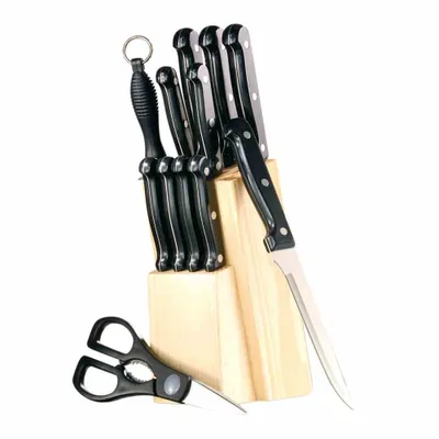 Produktbild von Esmeyer 12-teiliges Messerset ORION mit Holz-Block, , 291-081