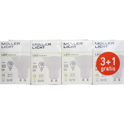 Produktbild von Müller-Licht LED-GU10, 5 W, GU10, 320 lm, 10000 h, Warmweiß