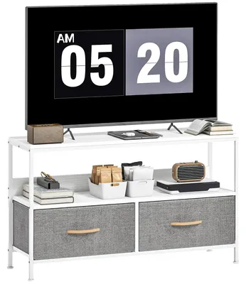 Obrázek produktu pro Stojan na televizi, moderní styl, dostatek úložného prostoru, BÍLÝ