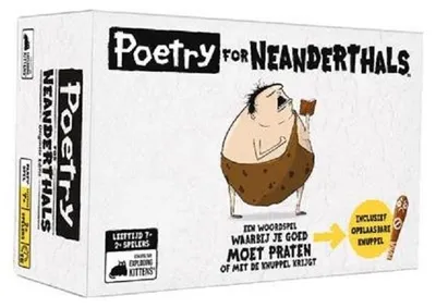 Produktbild von Asmodee Kartenspiel Poetry for Neanderthals - Familienspiel Partyspiel