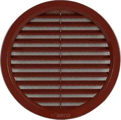 Immagine prodotto di Griglia di ventilazione rotonda con rete VM, Ø 110 mm, marrone 0408