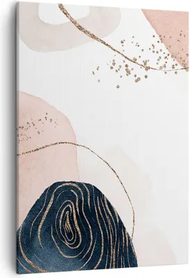 Produktbild von Bild auf Leinwand - Leinwandbild - Einteilig - Abstraktion Modern Grafik - 50x70cm - Wand Bild - Wanddeko - Wandbilder - Leinwanddruck - Wanddekoration - Leinwand bilder - Wandbild - PA50x70-4217